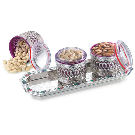 Jewel 3 Air Tight Container Set with Tray