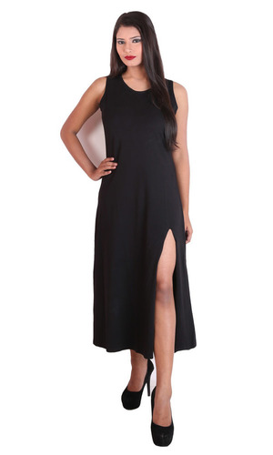 Dry Cleaning Ladies Black Evening Long Dress