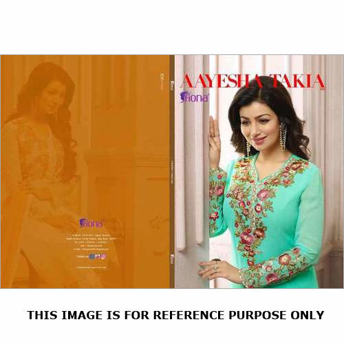 Ayesha Vol-11 by Fiona - Faux Georgette Top, Santoon Bottom, Nazneen Dupatta | Embroidered, Beaded Closure, Traditional Summer Ethnic Wear