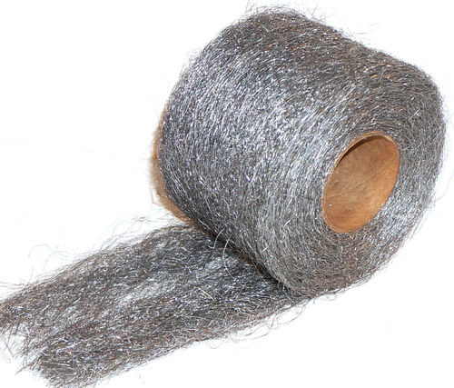 Stainless Steel Wool - Steel Fibers, Medium Density, Continuous Roll | Versatile Cleaning, Rust Resistance, Durable, Flexible, Abrasive Action