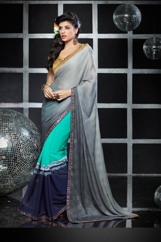 Multicolor Casual Formal Saree