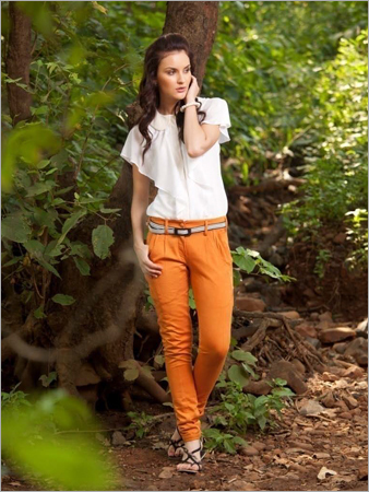 Organic White Frill Shirt