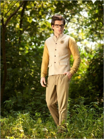 Organic Herbal Dyed Shirt With Green Trousers