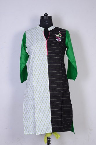 Dual Colour Rayon Kurti