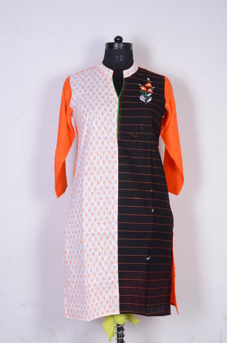 Dual Colour Rayon Fashionable Kurti