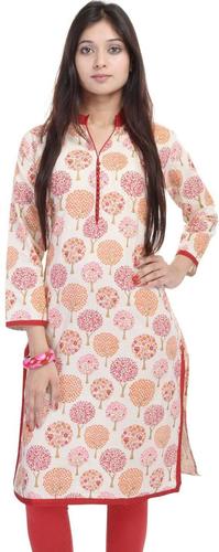 Aawari Maroon Cotton Kurti