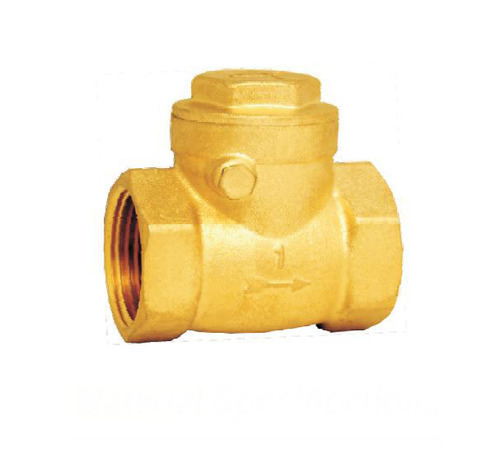 Brass Swing Check Valve Application: Industrial Fittings