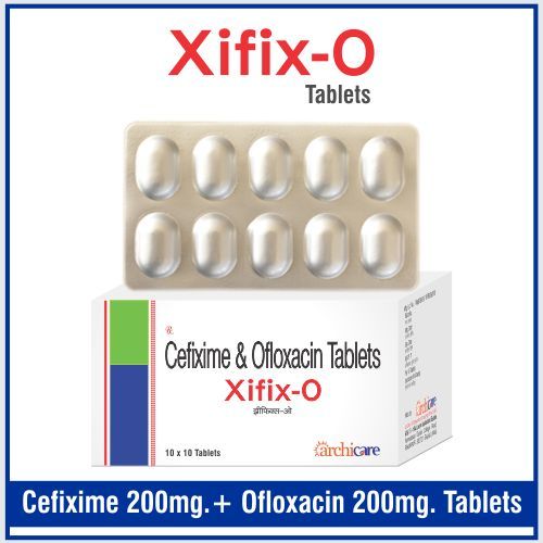 Cefixime  200mg + Ofloxacin  200mg