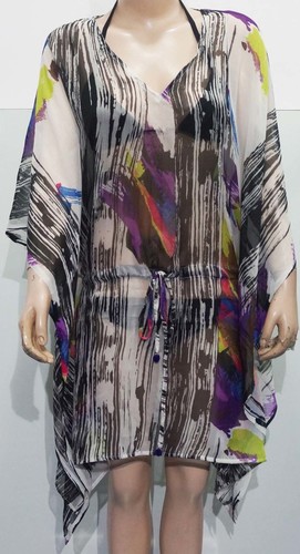 Ladies Kaftan - Polyester, 36 Inches, Off-White | Lightweight Fabric, Stylish Design, Comfortable Fit, Flowy Silhouette