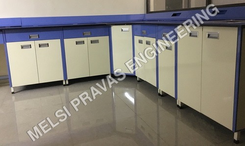 Blue Laboratory Cabinets