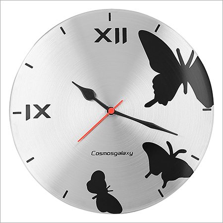 Butterfly Steel Wall Clock