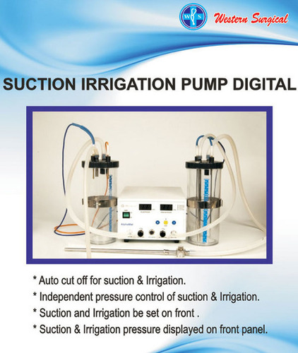 Suction Irrigation Pump Digital - Automation Grade: Automatic