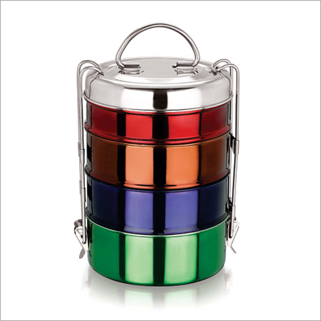 Royal S. S. Multi Color Tiffin Set