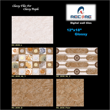 Kitchen Wall Tiles - Ceramic, Square & Rectangle Shapes, Polished Finish | Smooth Surface, Crack Resistant, Easy to Clean