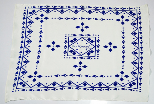 Bandana - Cotton, 22x22 Inches, White | Soft Fabric, Patterned Design, Durable, Comfortable Fit, Customizable