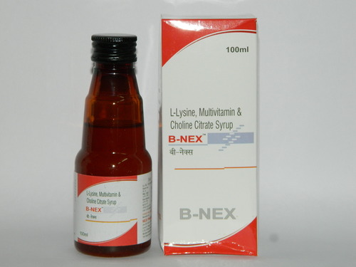 L-Lysine,Multivitamin & Choline Citrate Syrup