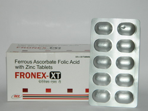Ferrous ascorbate Folic Acid with Zinc Tablets