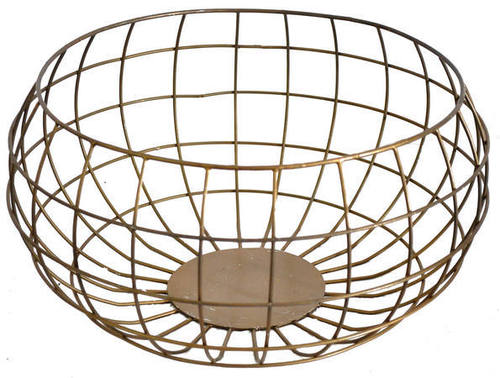 Basket with Gold Finish