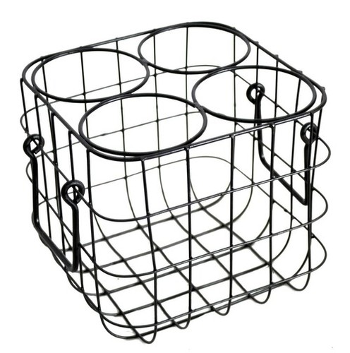 Metal Basket Bottle Storage