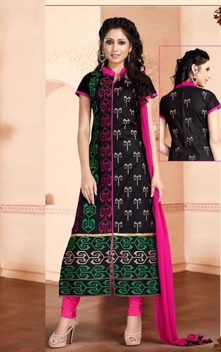 Designer Black Cotton Dress Decoration Material: Laces