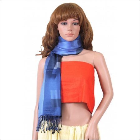 Blue Eri Silk Scarves