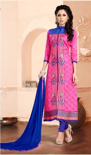 Elegant Pink Embroidered Dress Decoration Material: Laces