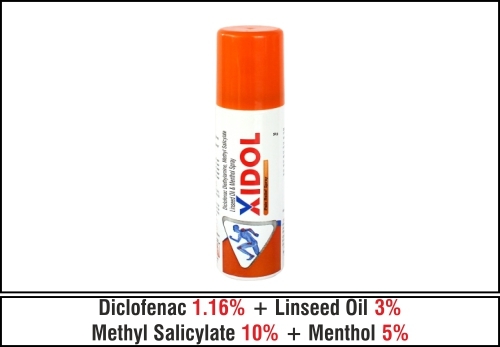 Diclofenac Diethylamine Methyl Salicylate Linseed Oil & Menthol Spray