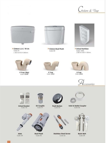 Ceramic Cistern And Trap