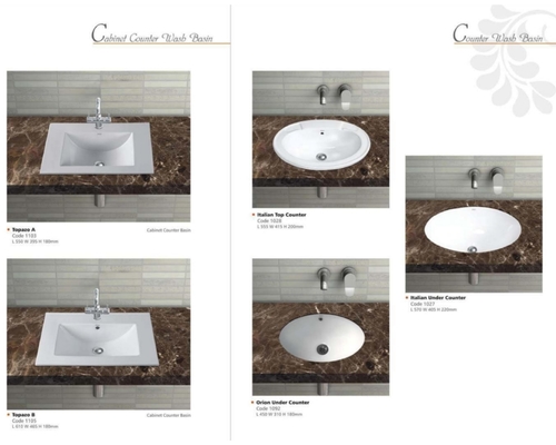 Ceramic Counter Wash Basin