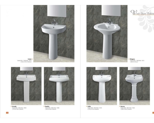 Ceramic Wash Basin Pedestal