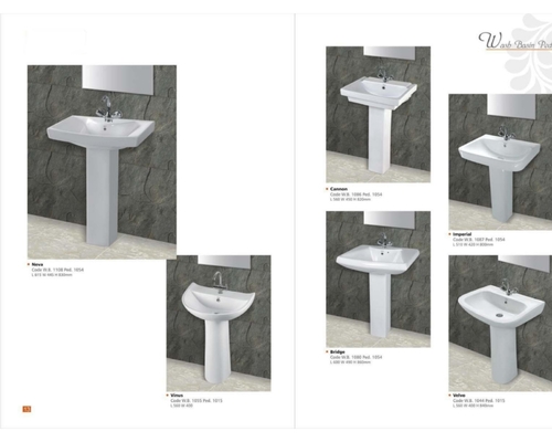 Ceramic Wash Basin With Pedestal