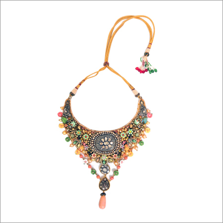 Necklace In Antique Diamonds And Italian Pieces