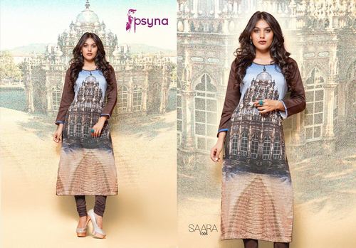 Psyna Sarra-5 Cotton Digital Print Kurti