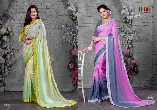 Meera Sparkal Crepe Jeq saree