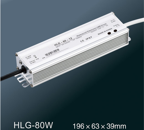 Full Function Adjustable Waterproof Power Supply - Aluminum, 174x63x39mm, 80W | IP67/IP65, Wide Input Voltage, Multiple Protections