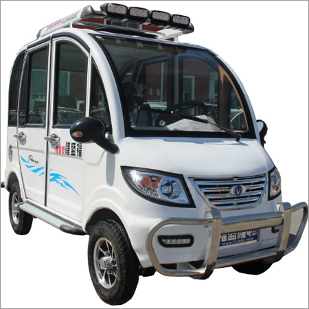 White Electric Quadricycle