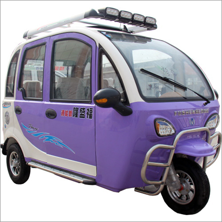 Electric Purple and White Tricycle