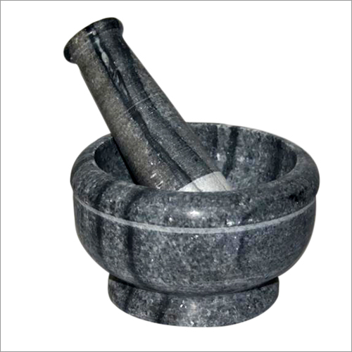 Grey Marble Mortar & Pestle