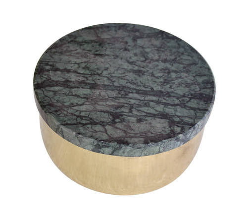 Iron Container with Stone Lid