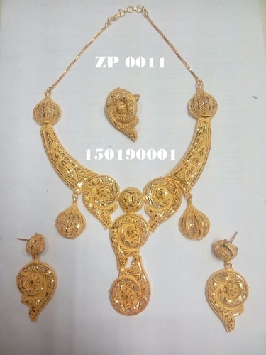 Golden New African Necklace Design