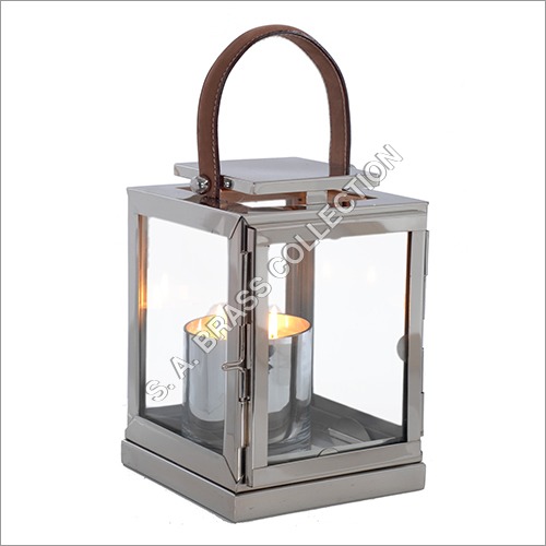 Stainless Steel And Glass Pillar Hold Lantern Light Source: Energy Saving