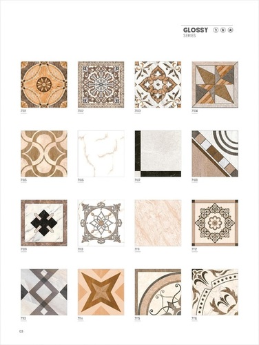 Vitrified Tile - Ceramic, 300x300 mm & 396x396 mm Sizes | Polished Finish, Custom Designs Available, High-Grade Quality Materials