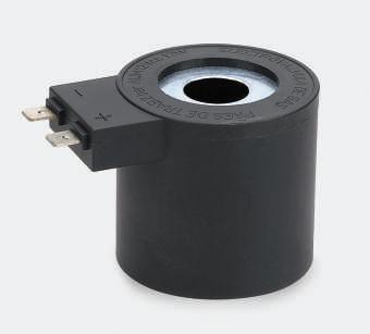 High pressure solenoid valve coil
