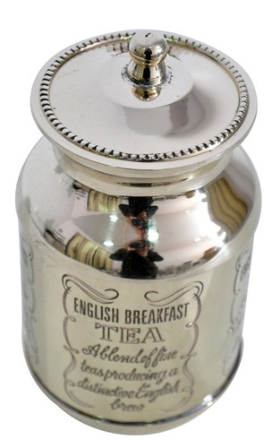 English Breakfast Tea Container - Metal Material | Strongly Built, Scratch Proof, Lightweight, Shiny Surface
