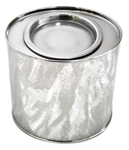 Metal Hammered Steel Box Oval