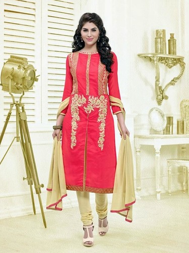 Pink Designer Red Salwar Suit