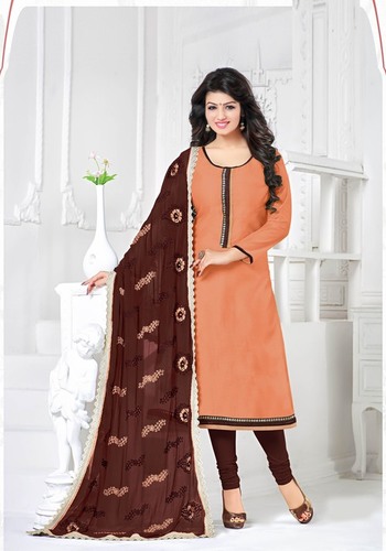 Orange Designer Chudidar Salwar Suit