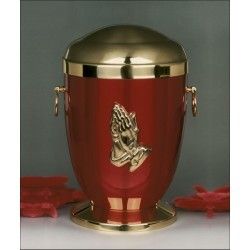 Praying Hand Brass Metal Cremation Urns