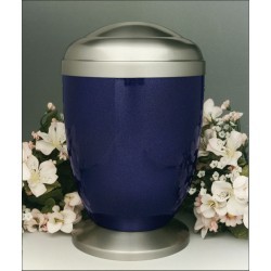 Blue Metal Cremation Urns