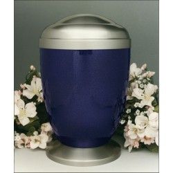 Blue Metal Cremation Urns